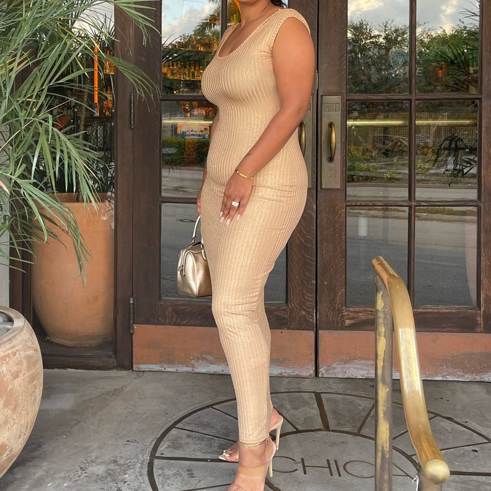 Gold maxi dress